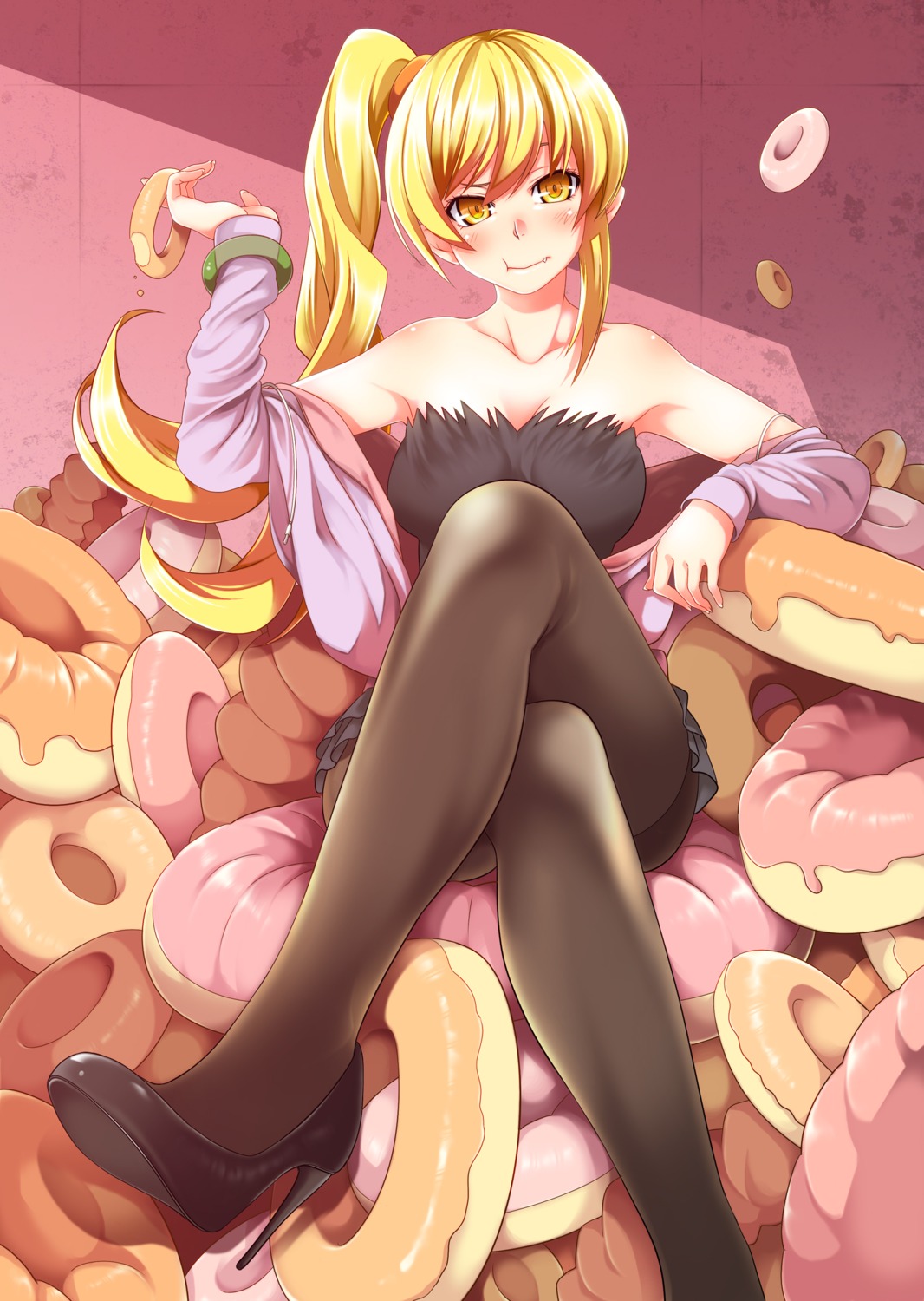 bakemonogatari monogatari_(series) oshino_shinobu pantyhose uousa