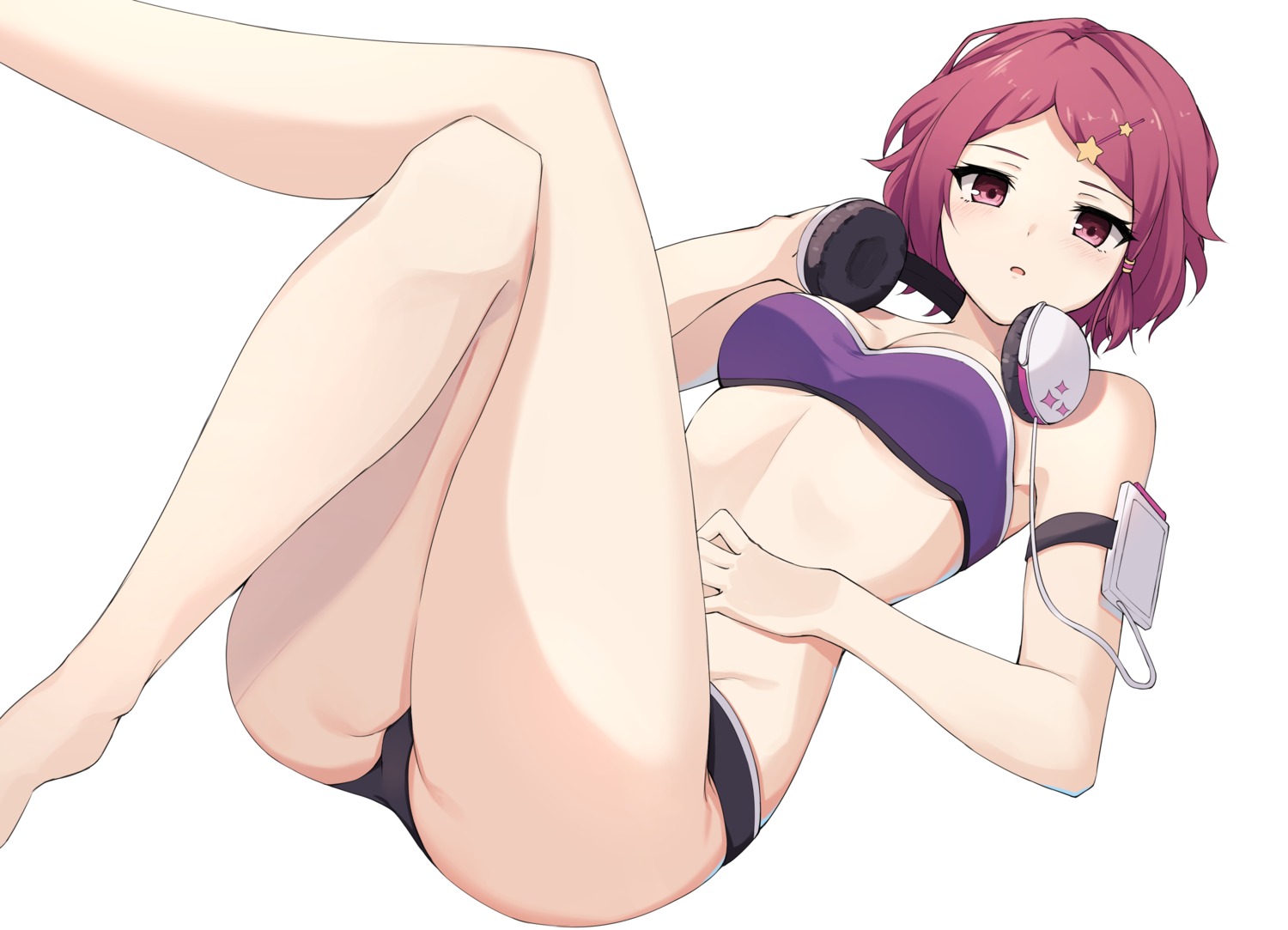 bikini headphones minase_koito musaigen_no_phantom_world swimsuits ziro_(zirorong)