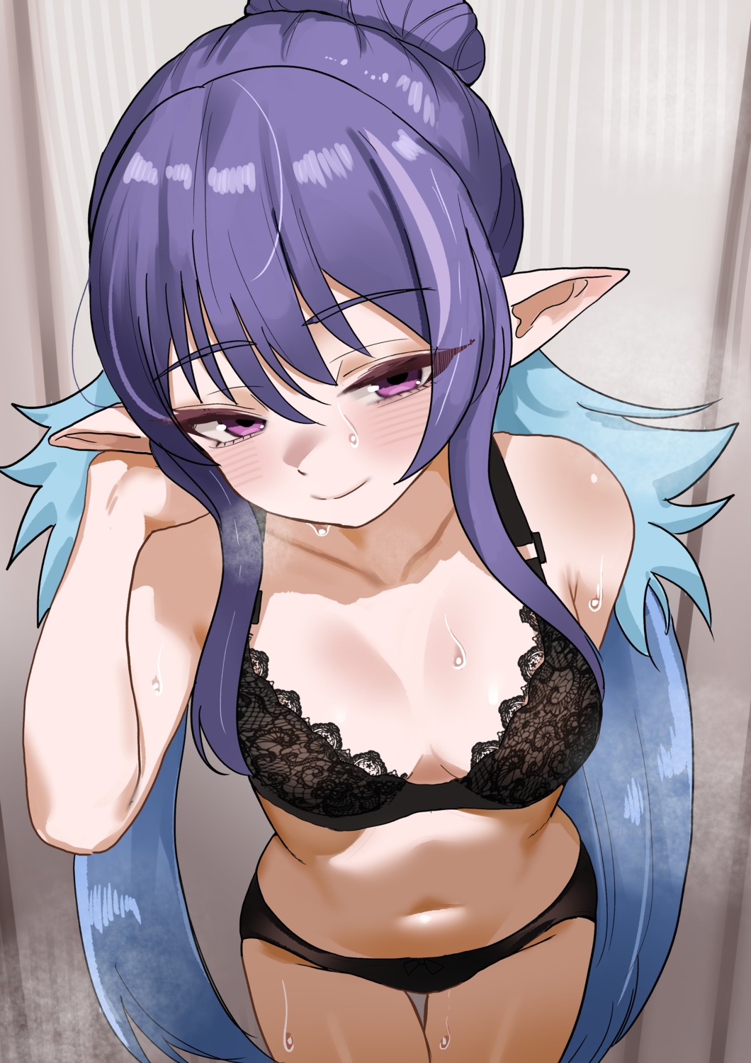 bra judith pantsu pointy_ears tales_of tales_of_vesperia wet zd_(pixiv6210083)