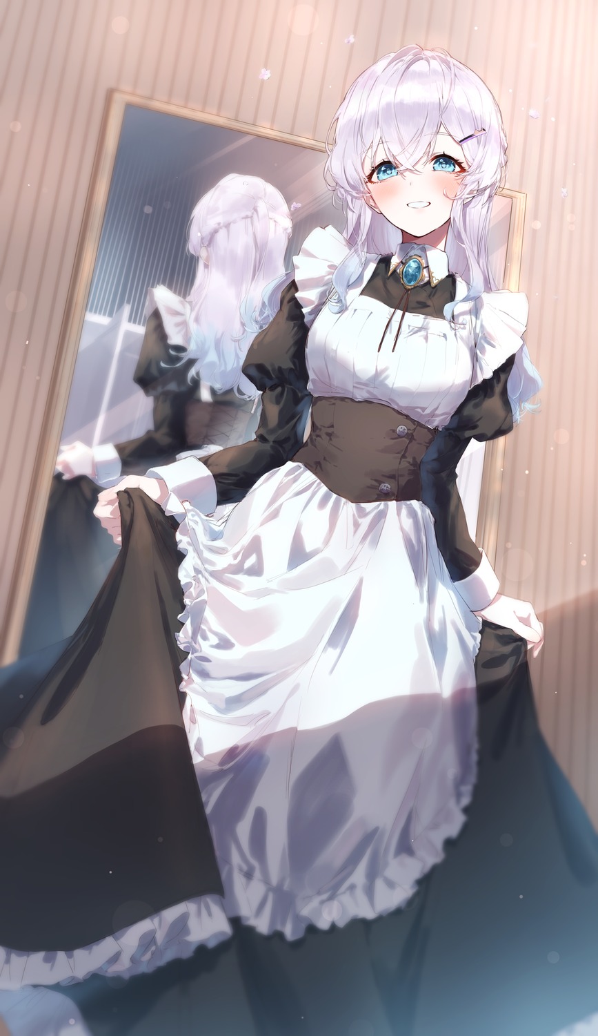 dentaku_music maid skirt_lift