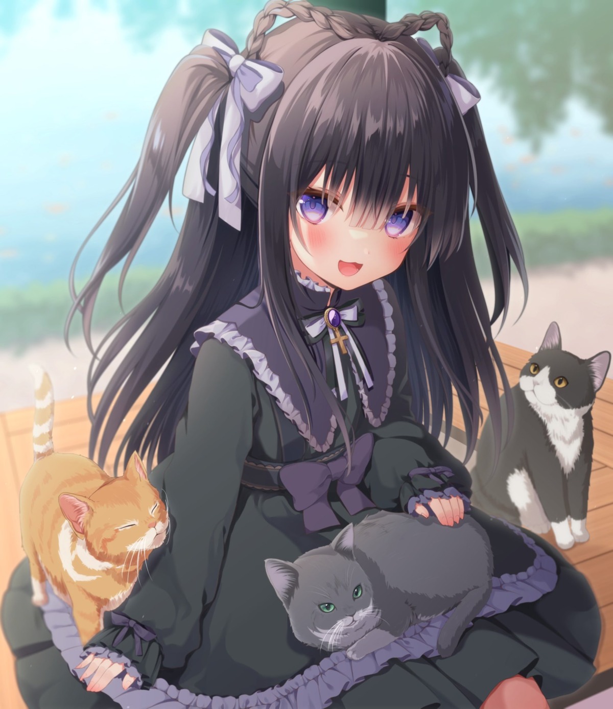 dress gothic_lolita lolita_fashion neko nufucha_(karashi2539)