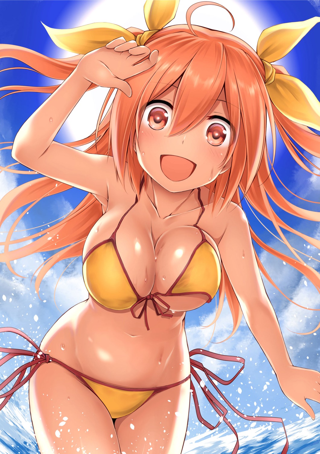 bikini cleavage kuromayu mehlis_(sennen_sensou_aigis) sennen_sensou_aigis swimsuits underboob