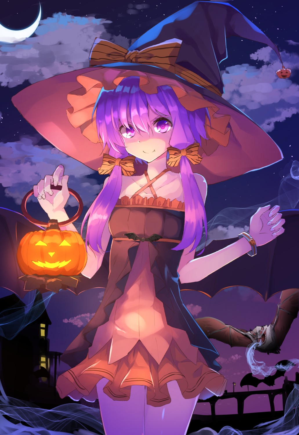 dress halloween hopepe vocaloid wings witch yuzuki_yukari