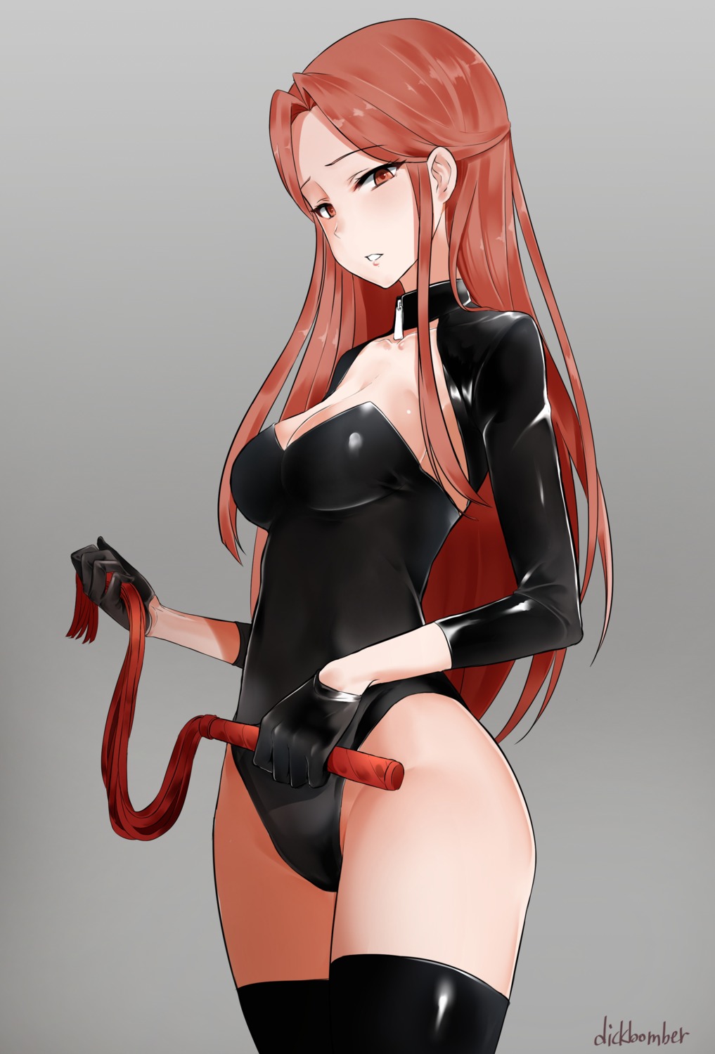 cleavage leewh1515 leotard the_idolm@ster the_idolm@ster_cinderella_girls thighhighs weapon zaizen_tokiko