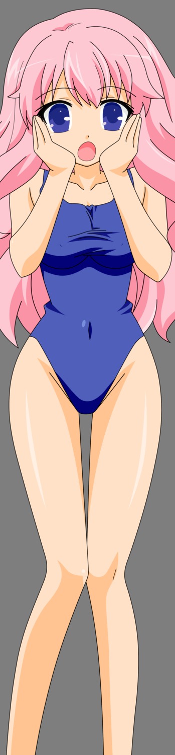 baka_to_test_to_shoukanjuu erect_nipples himeji_mizuki swimsuits transparent_png vector_trace