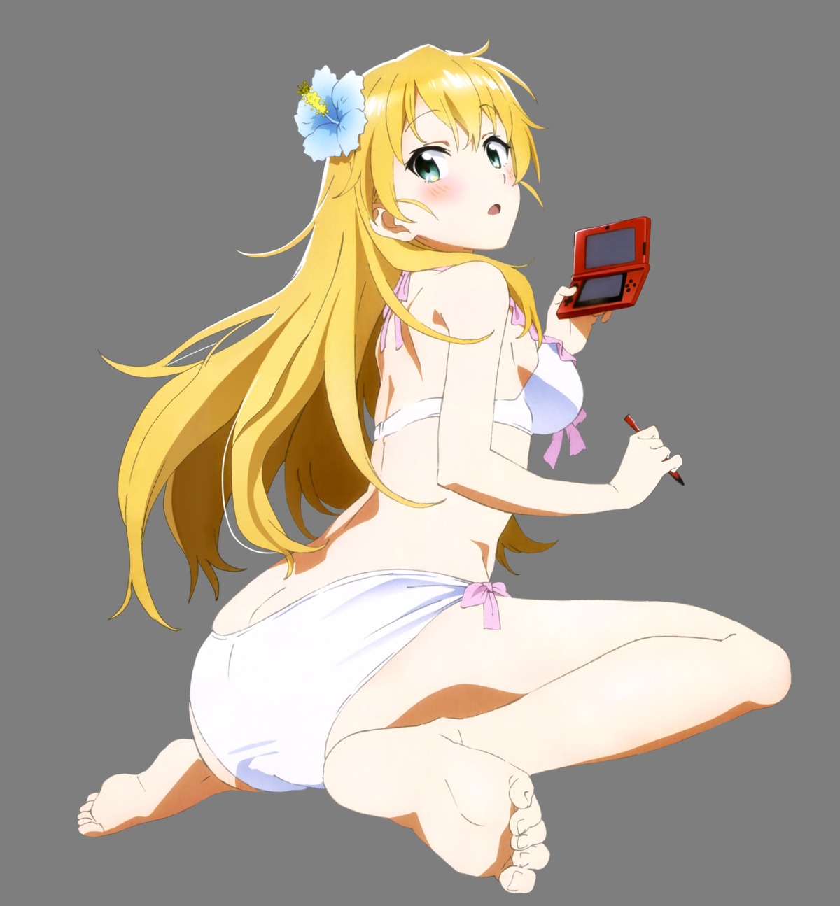 ass bikini feet gamers! shimada_kazuaki swimsuits tendou_karen transparent_png