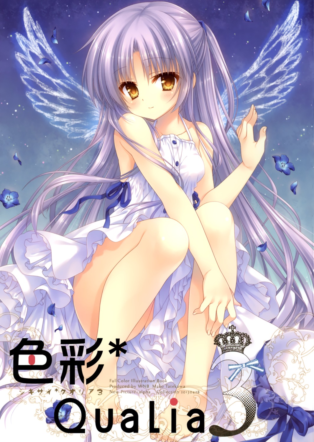 angel_beats! dress tachibana_kanade tatekawa_mako wings wnb