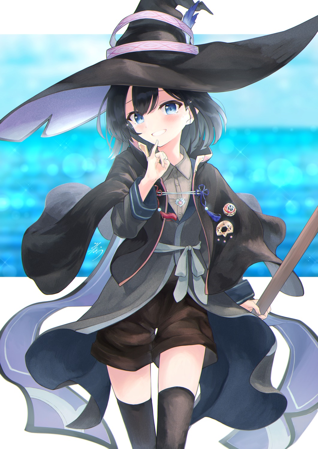 majo_no_tabitabi minau37 saya_(majo_no_tabitabi) thighhighs witch