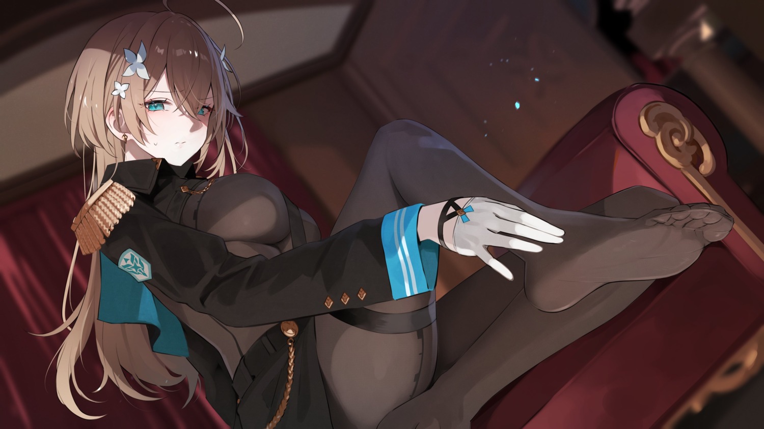 aogiri_koukou_game_club feet garter kkix25 kurikoma_komaru pantyhose see_through skirt_lift uniform