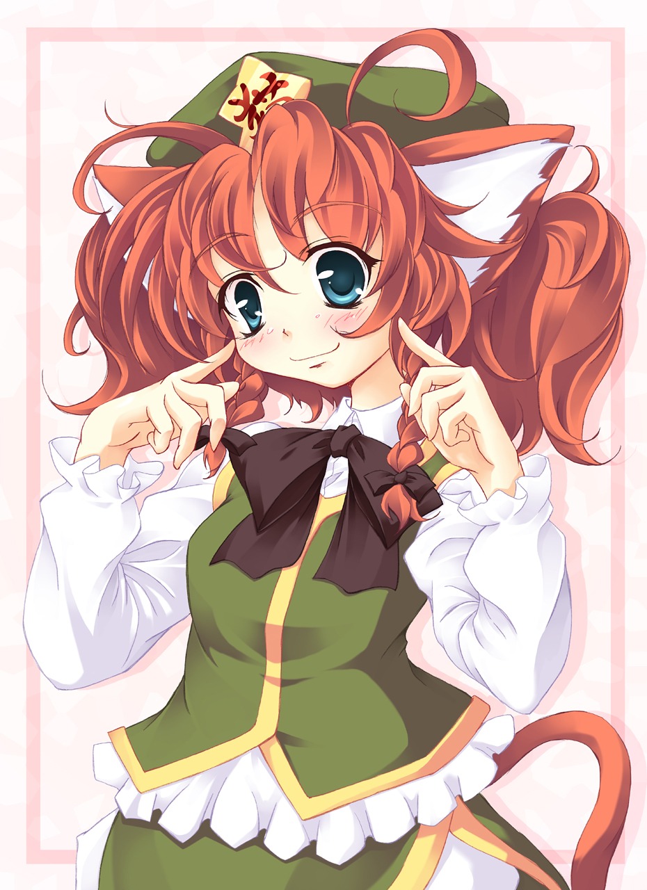 animal_ears hong_meiling lozelia nekomimi tail touhou