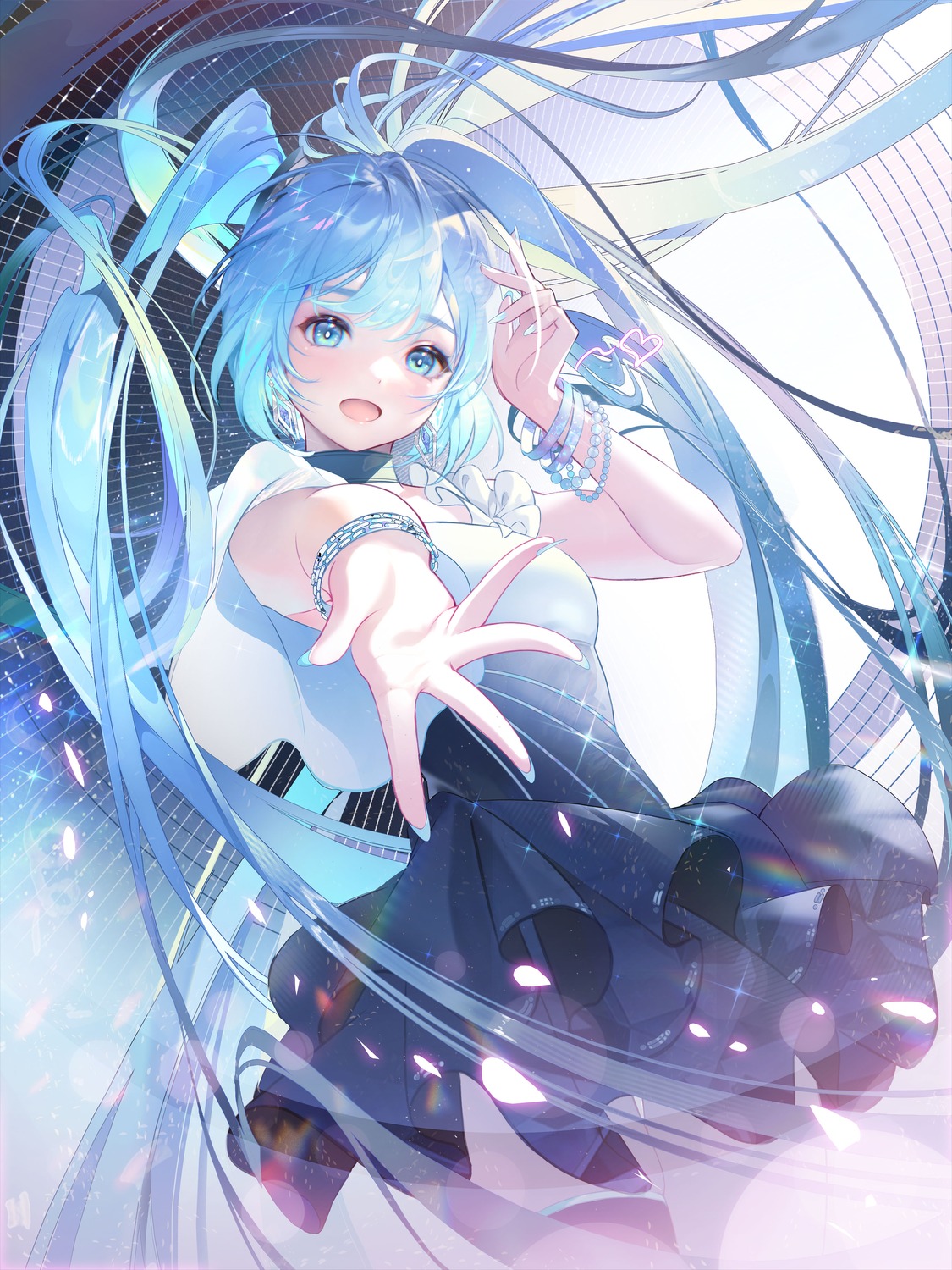 hatsune_miku jie_xiaoming thighhighs vocaloid