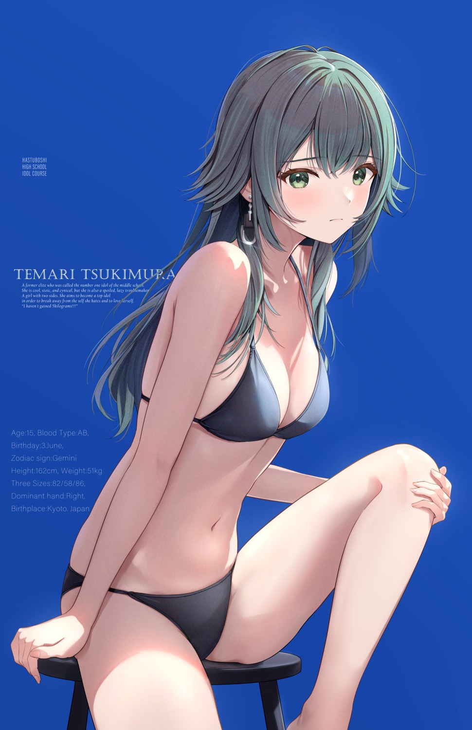 bikini fujinomiya_reicho gakuen_idolm@ster swimsuits the_idolm@ster tsukimura_temari