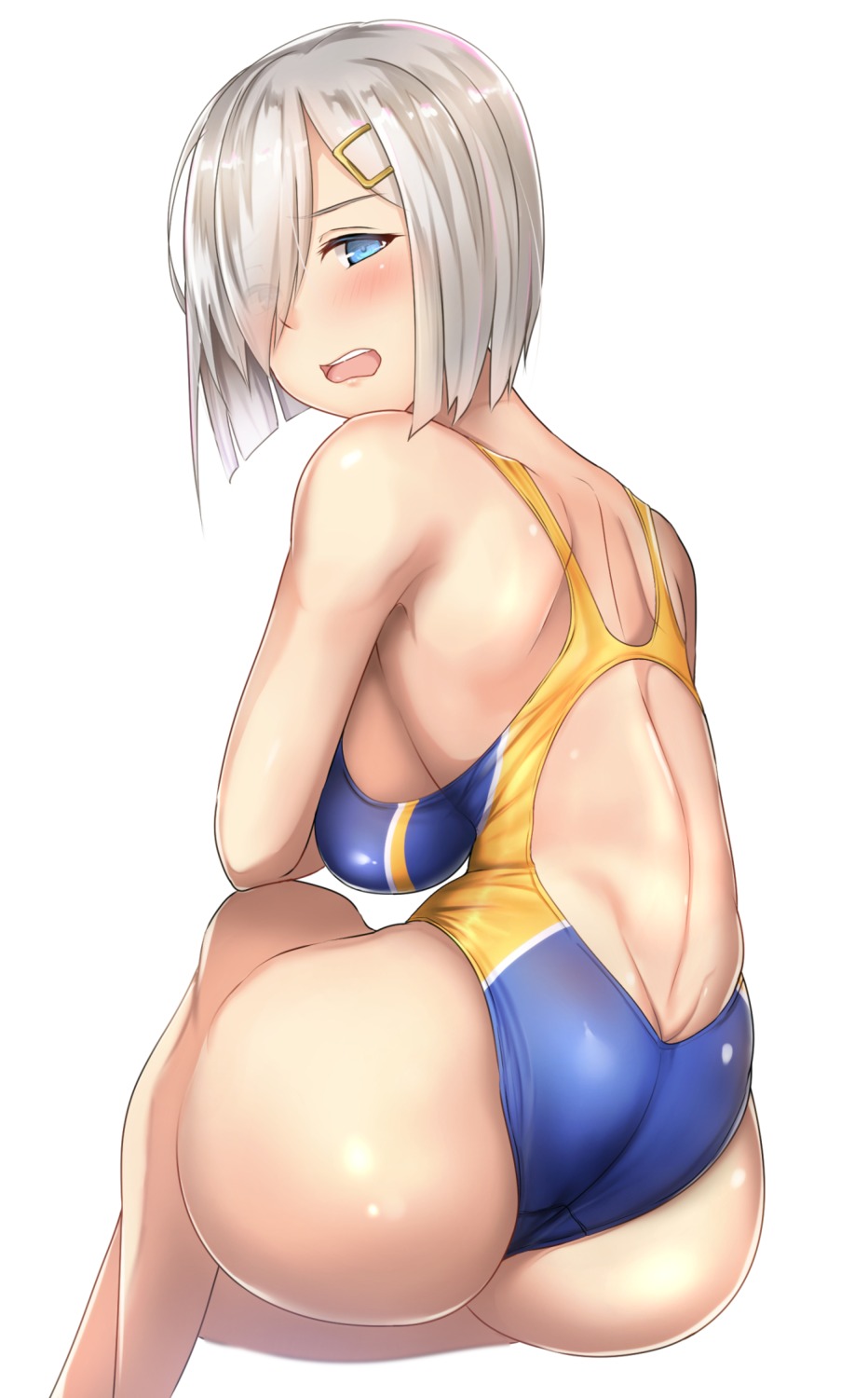 ass hamakaze_(kancolle) kantai_collection swimsuits untsue