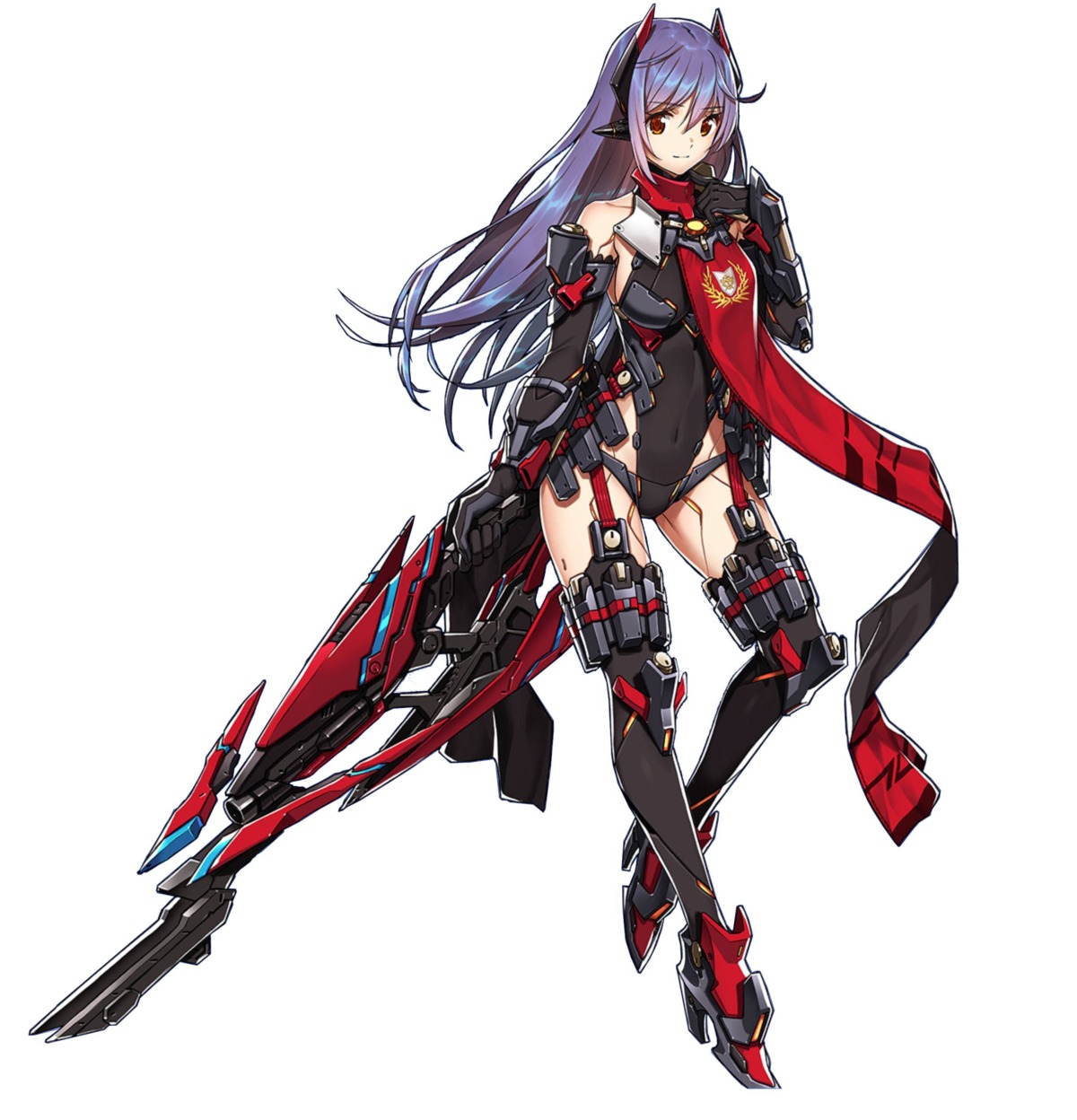 bodysuit hana_(xenoblade_2) hana_jd heels mecha_musume monolith_soft nintendo saitom stockings thighhighs weapon xenoblade xenoblade_chronicles_2