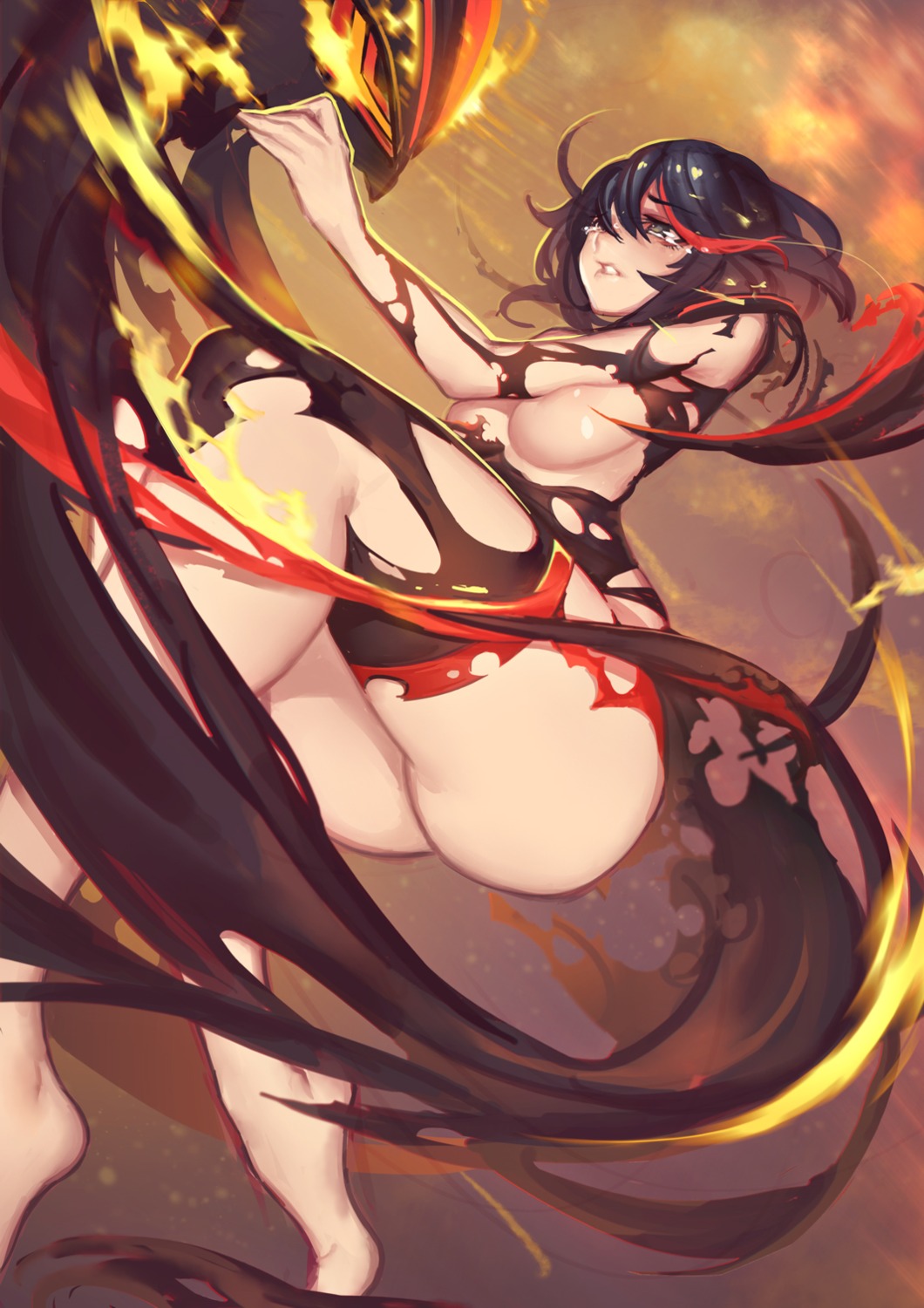 evan_yang kill_la_kill matoi_ryuuko naked senketsu torn_clothes