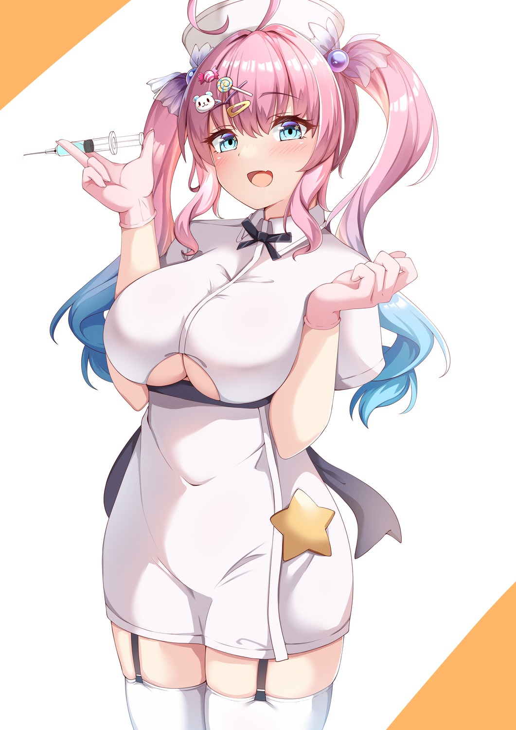 moyoron nurse stockings thighhighs