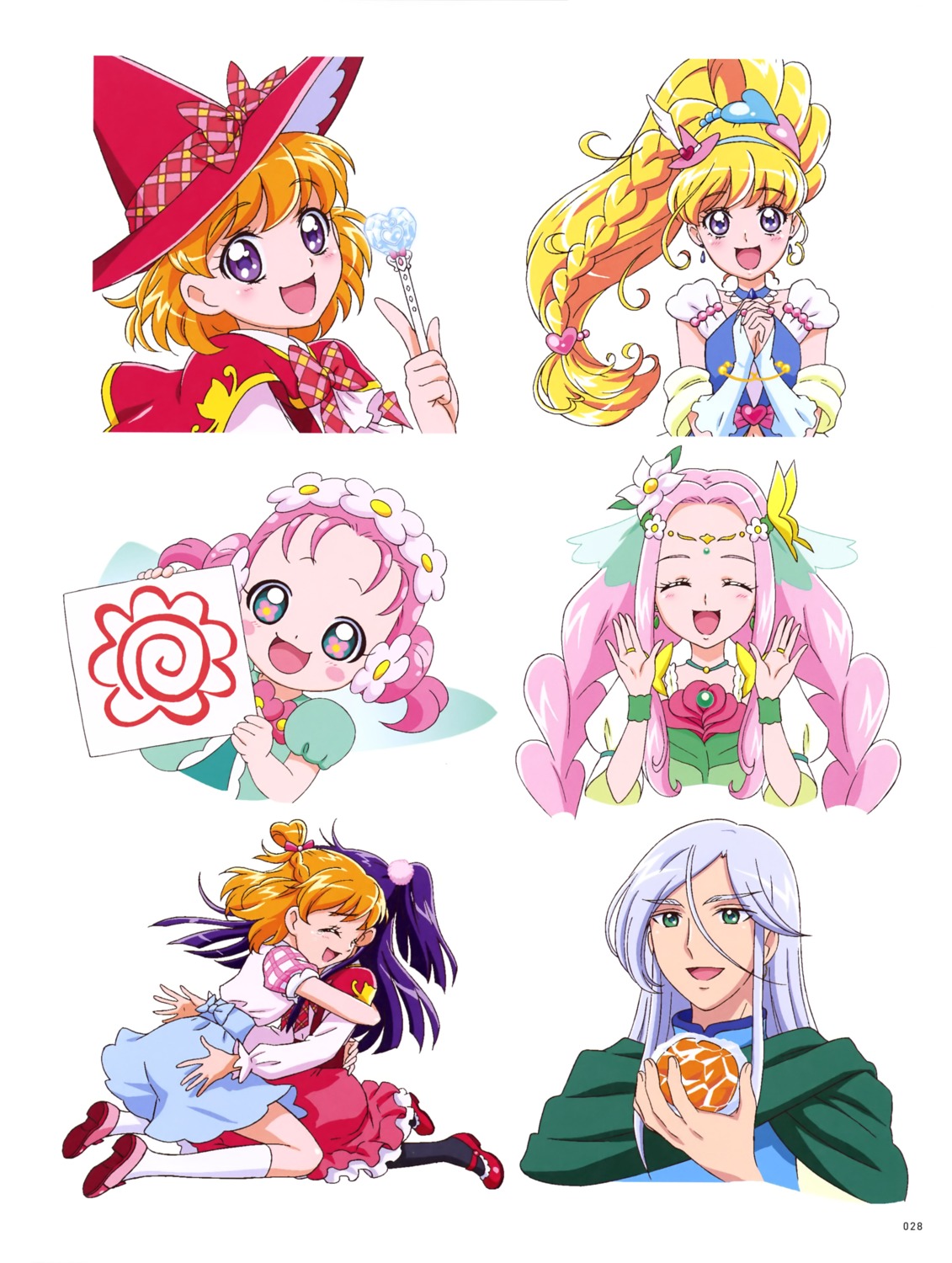 asahina_mirai haa-chan_(precure) izayoi_riko mahou_girls_precure! miyamoto_emiko pretty_cure wings witch