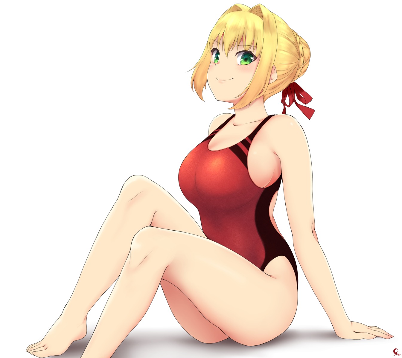 fate/grand_order saber_extra swimsuits yue_(show-ei)
