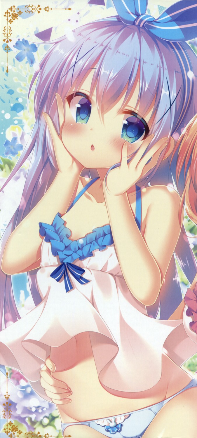 gochuumon_wa_usagi_desu_ka? hoto_cocoa kafuu_chino loli mitsumomo_mamu pantsu