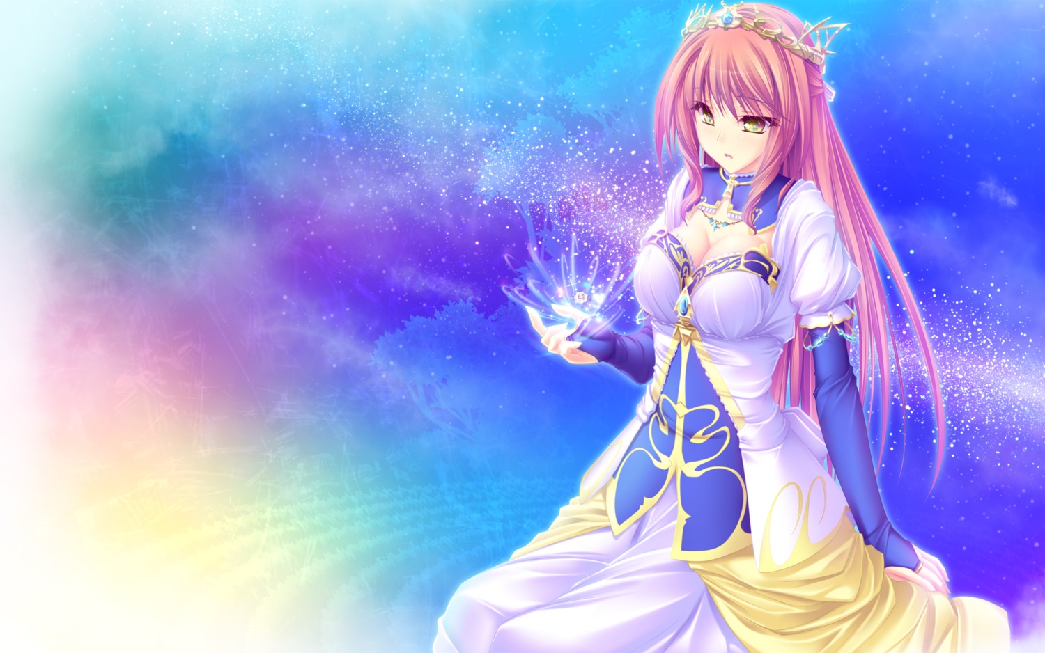 cleavage dress leki_vestoria_floria ryuuyoku_no_melodia tenmaso wallpaper whirlpool