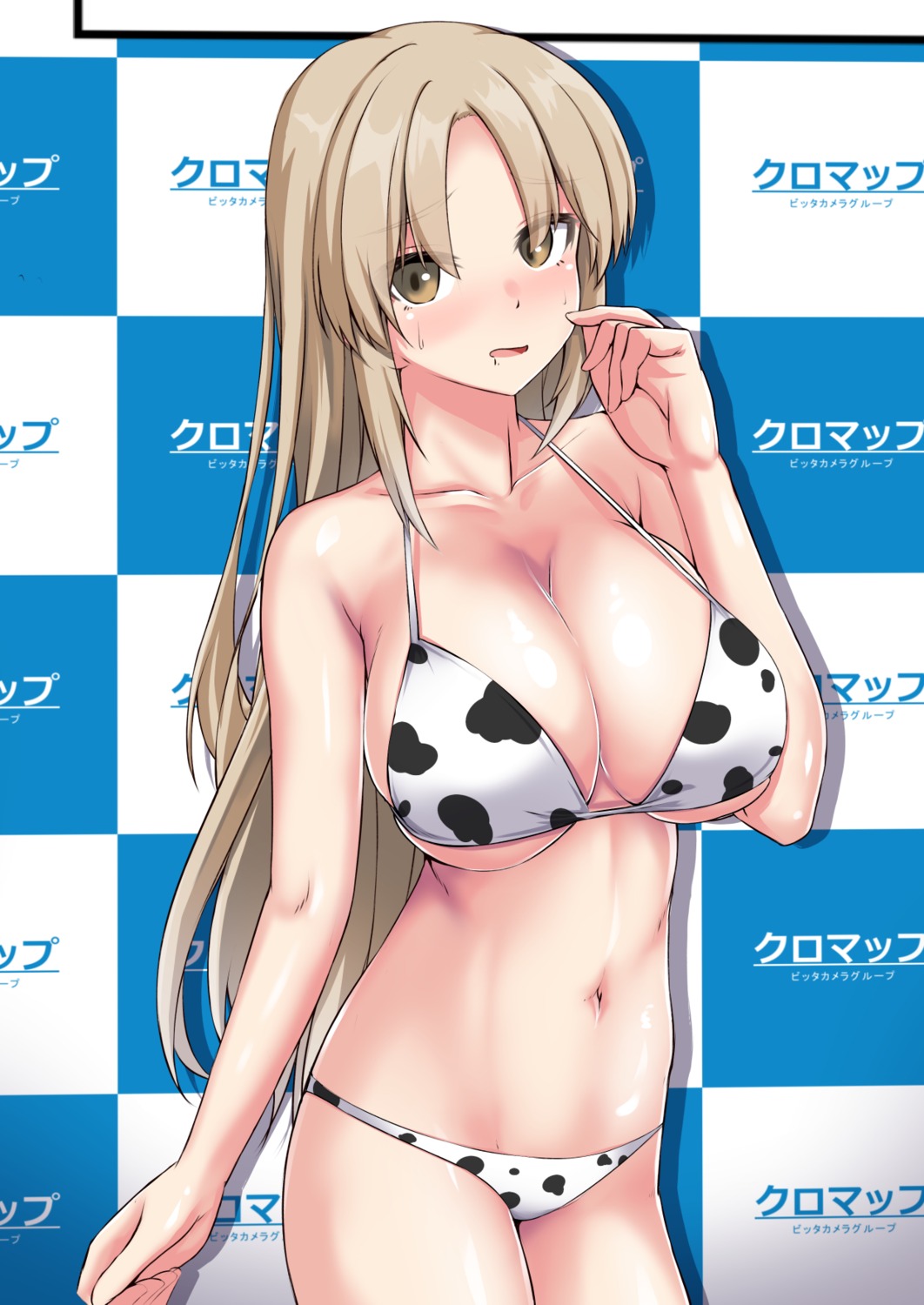 bikini kuroi_k-ta nijisanji nijisanji_seeds sister_cleaire swimsuits underboob