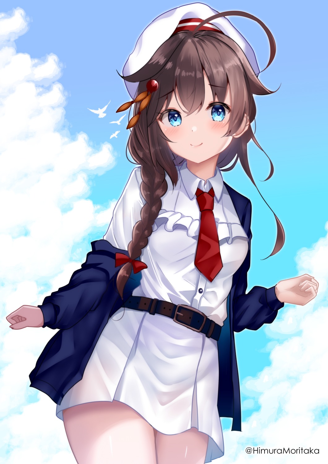 himura_moritaka kantai_collection shigure_(kancolle) uniform