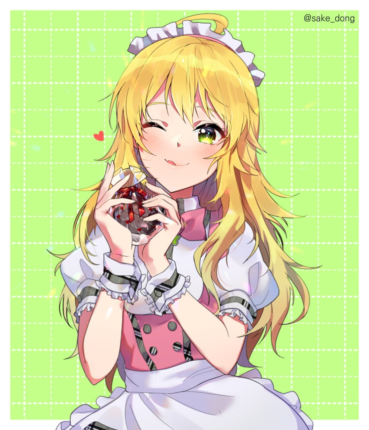 hoshii_miki maid sake_dong the_idolm@ster the_idolm@ster_million_live! the_idolm@ster_million_live!_theater_days