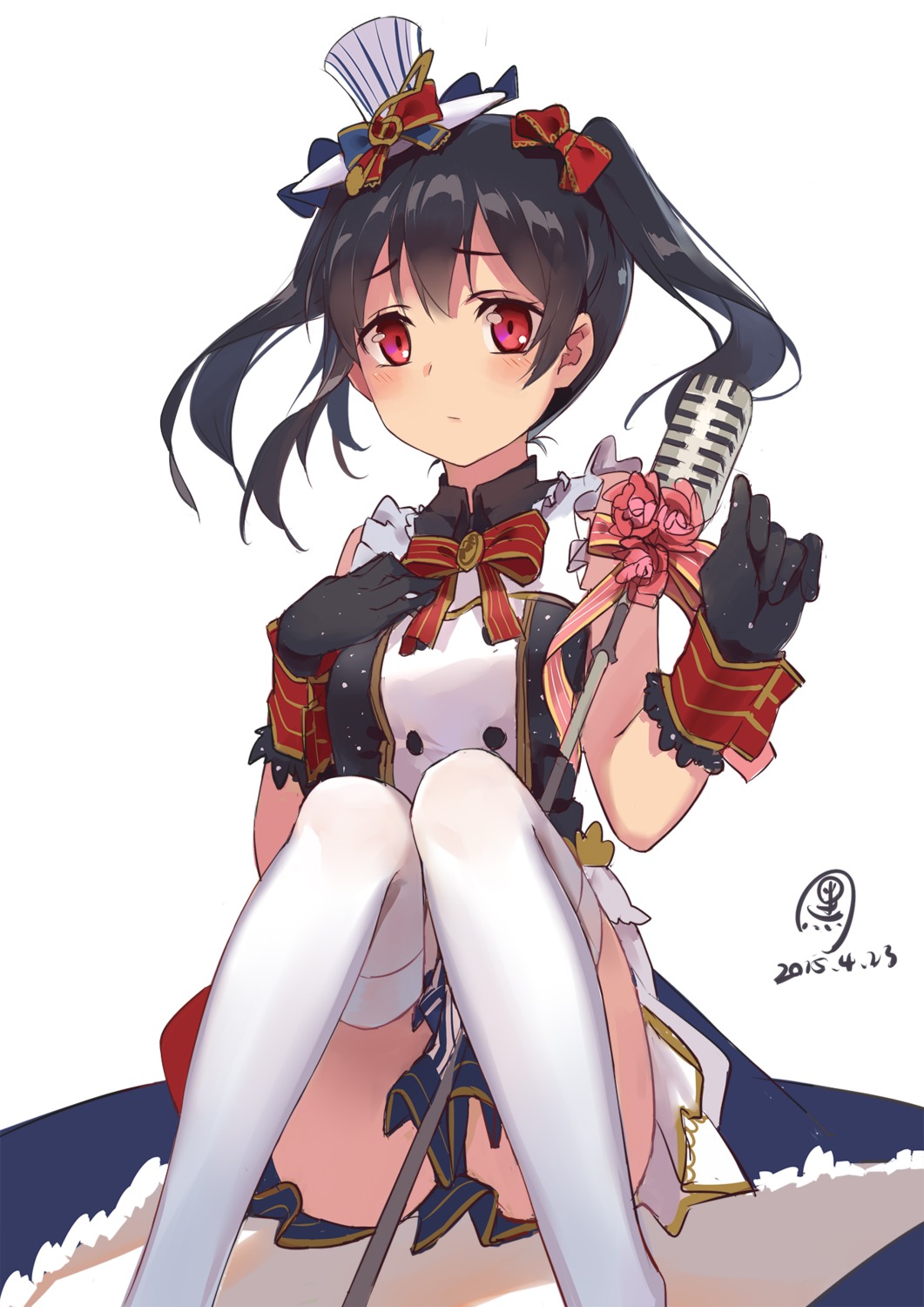 huanxiang_heitu love_live! thighhighs yazawa_nico