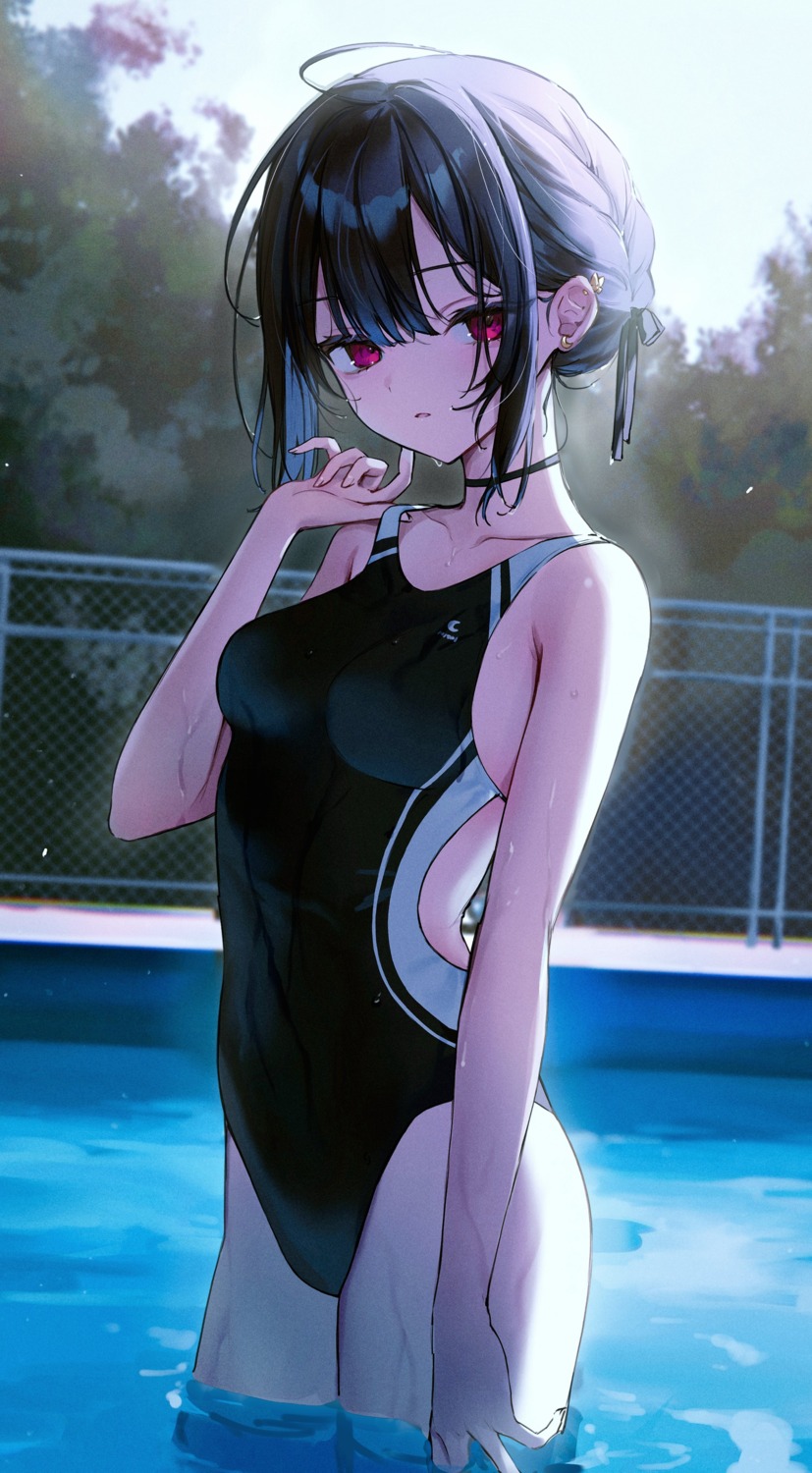 nekoyashiki_pushio swimsuits wet