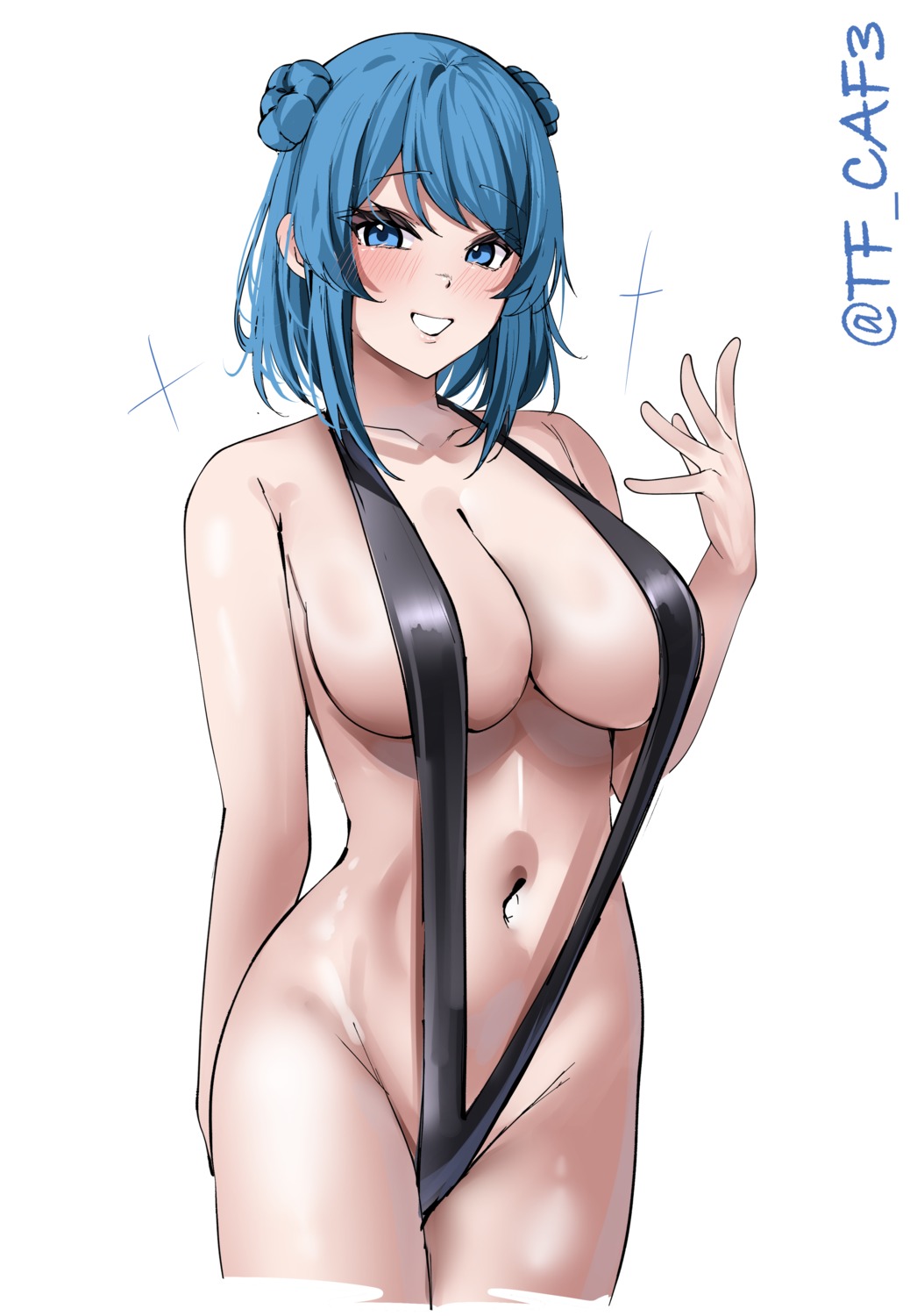 kantai_collection sketch sling_bikini swimsuits tf_cafe urakaze_(kancolle)