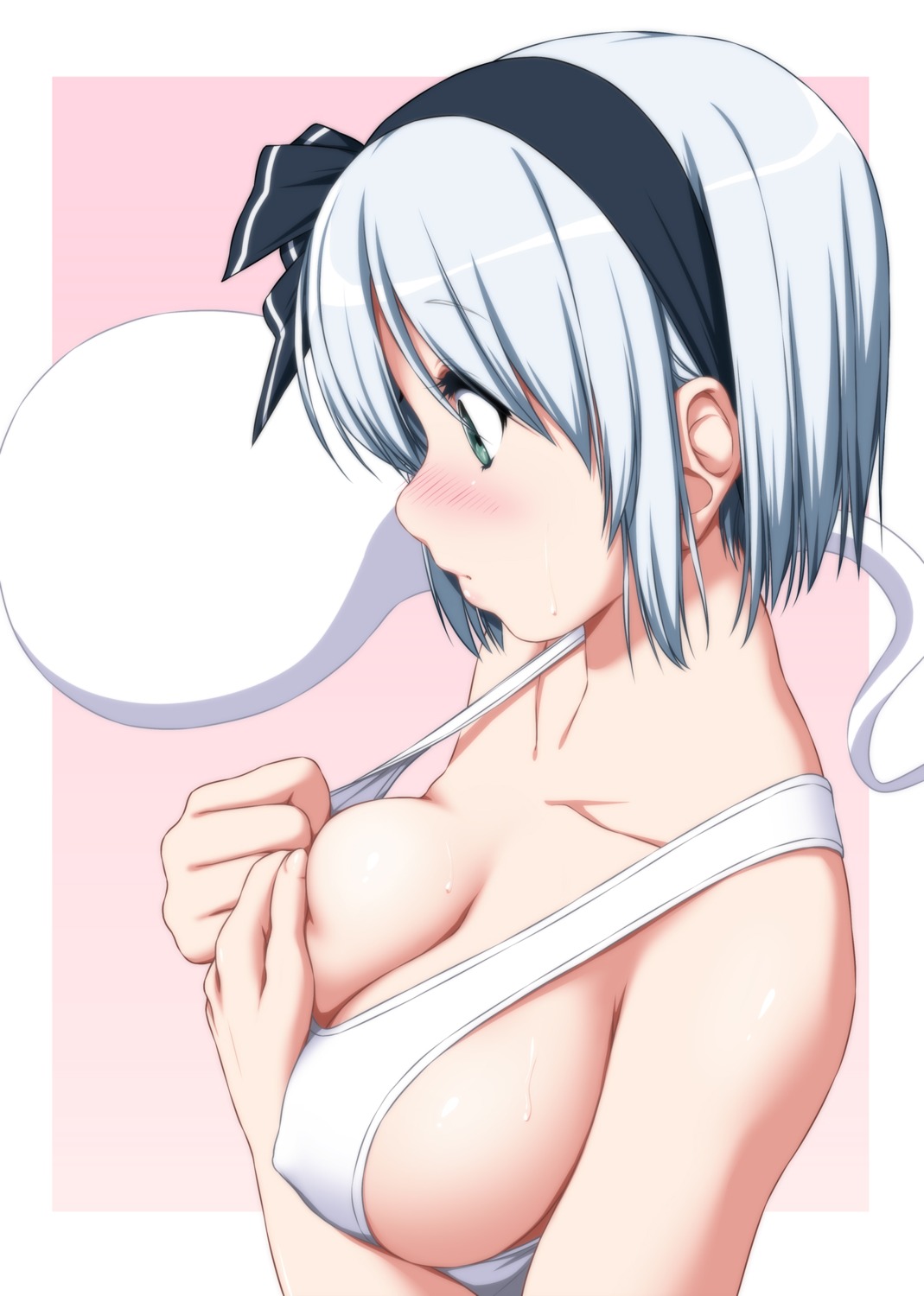 breast_grab erect_nipples konpaku_youmu myon no_bra nori_tamago touhou