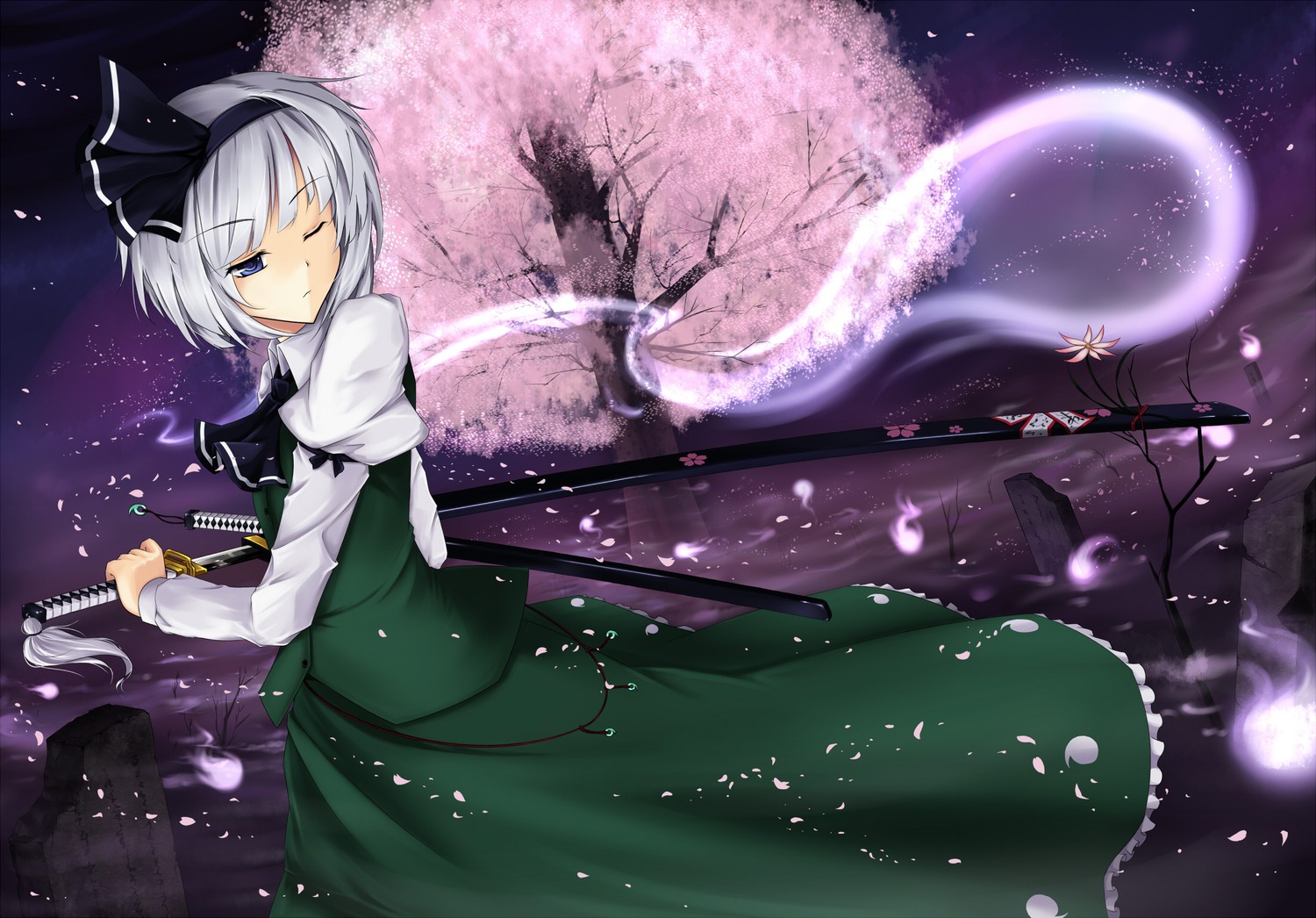 cloudy.r konpaku_youmu myon sword touhou