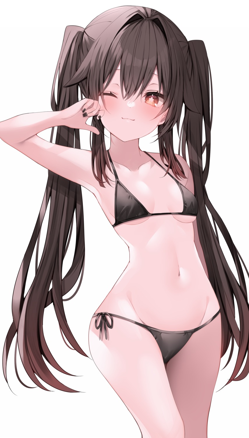 bikini genshin_impact hu_tao komomo_(ptkrx) swimsuits