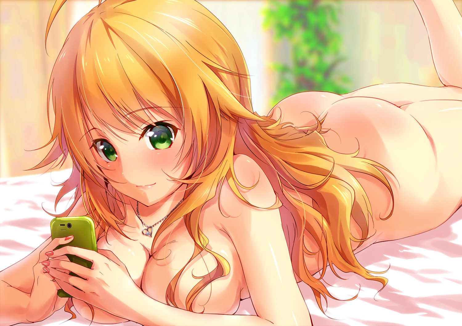 cleavage hoshii_miki naked tenguu_rio the_idolm@ster