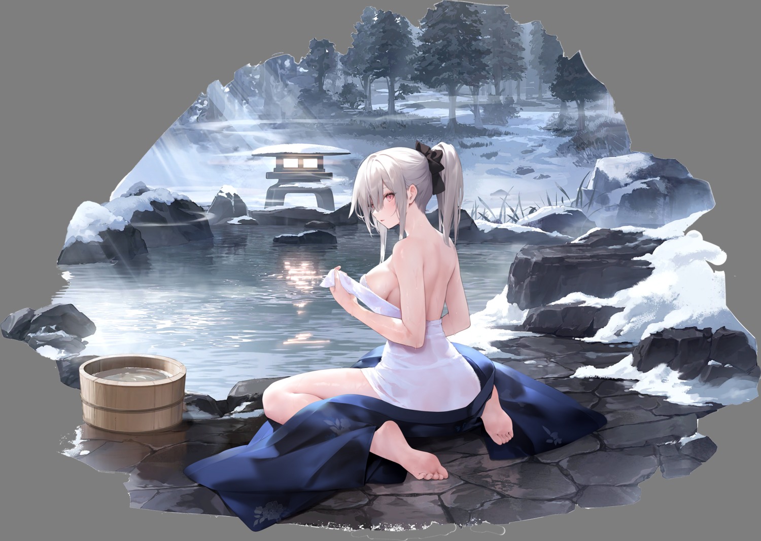 azur_lane joffre_(azur_lane) onsen tagme towel transparent_png