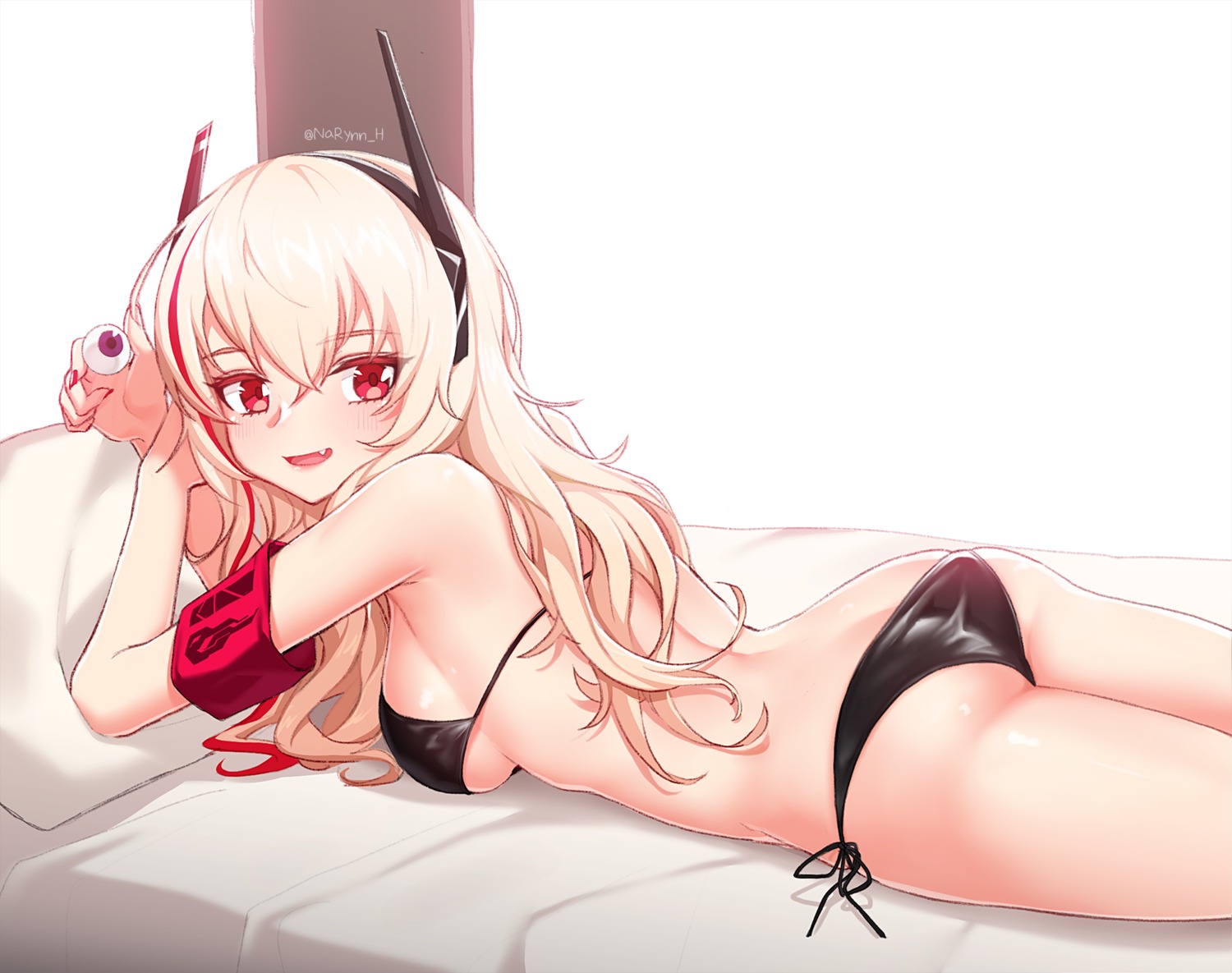 ass bikini girls_frontline m4_sopmod_ii_(girls_frontline) narynn swimsuits underboob