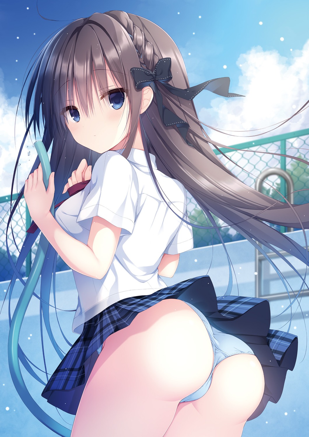 ass izumi_nanase pantsu seifuku skirt_lift