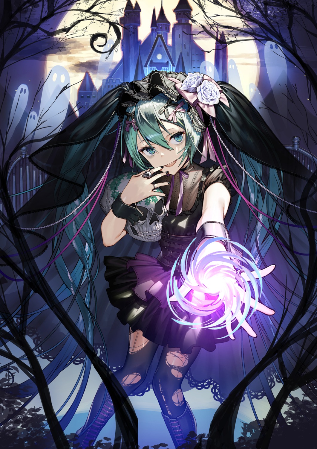 hatsune_miku kitada_mo pantyhose torn_clothes vocaloid