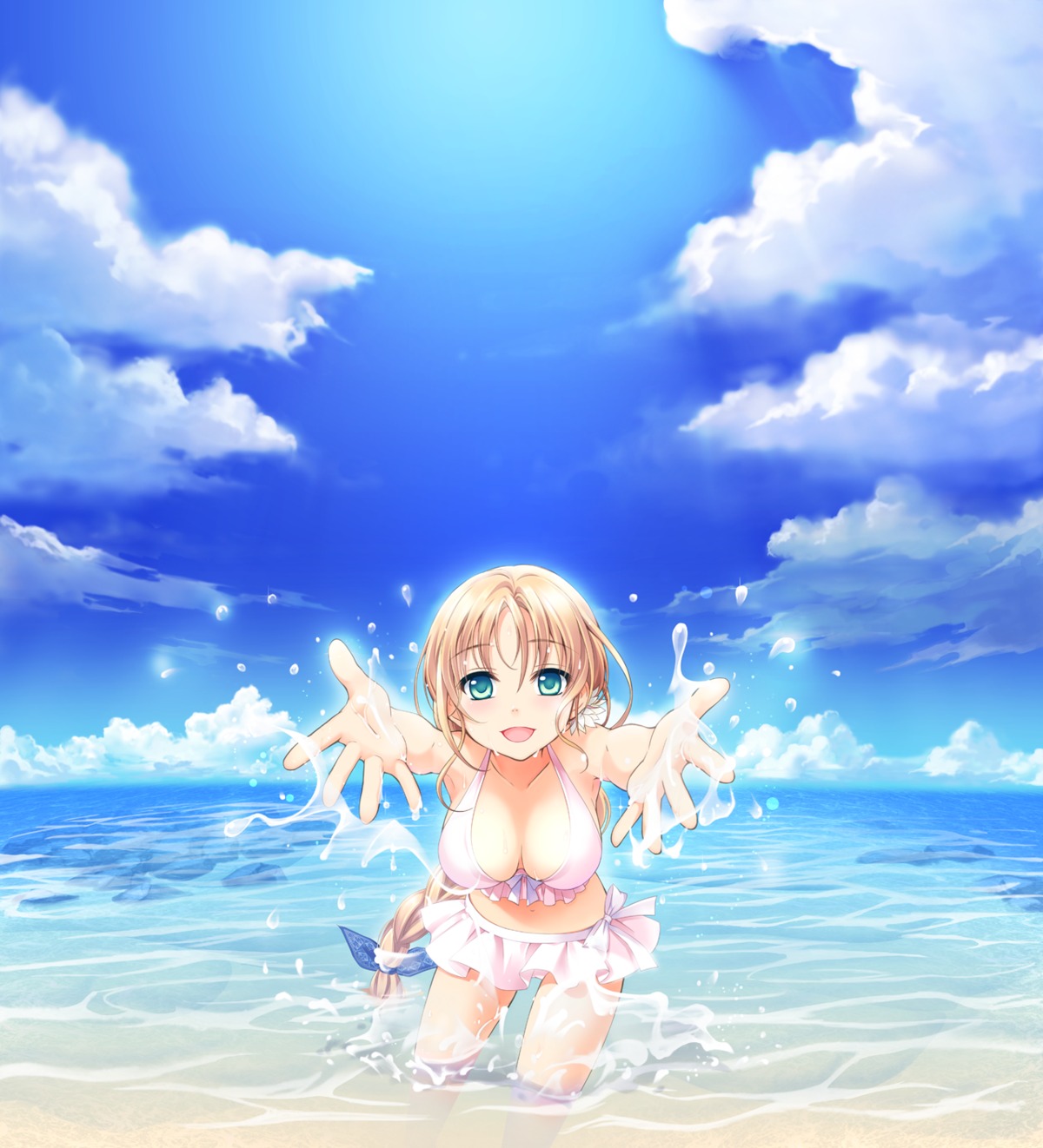 astraythem bikini chuablesoft cleavage game_cg ginta sakurazuka_natsuki swimsuits wet