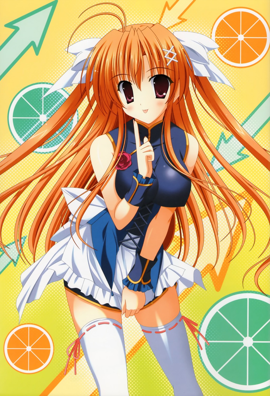 chinadress erect_nipples meteor naruse_mamoru ne_pon_rai_pon thighhighs waitress