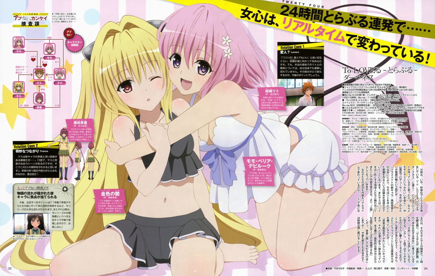 cleavage golden_darkness momo_velia_deviluke tail taketani_kyouko to_love_ru to_love_ru_darkness