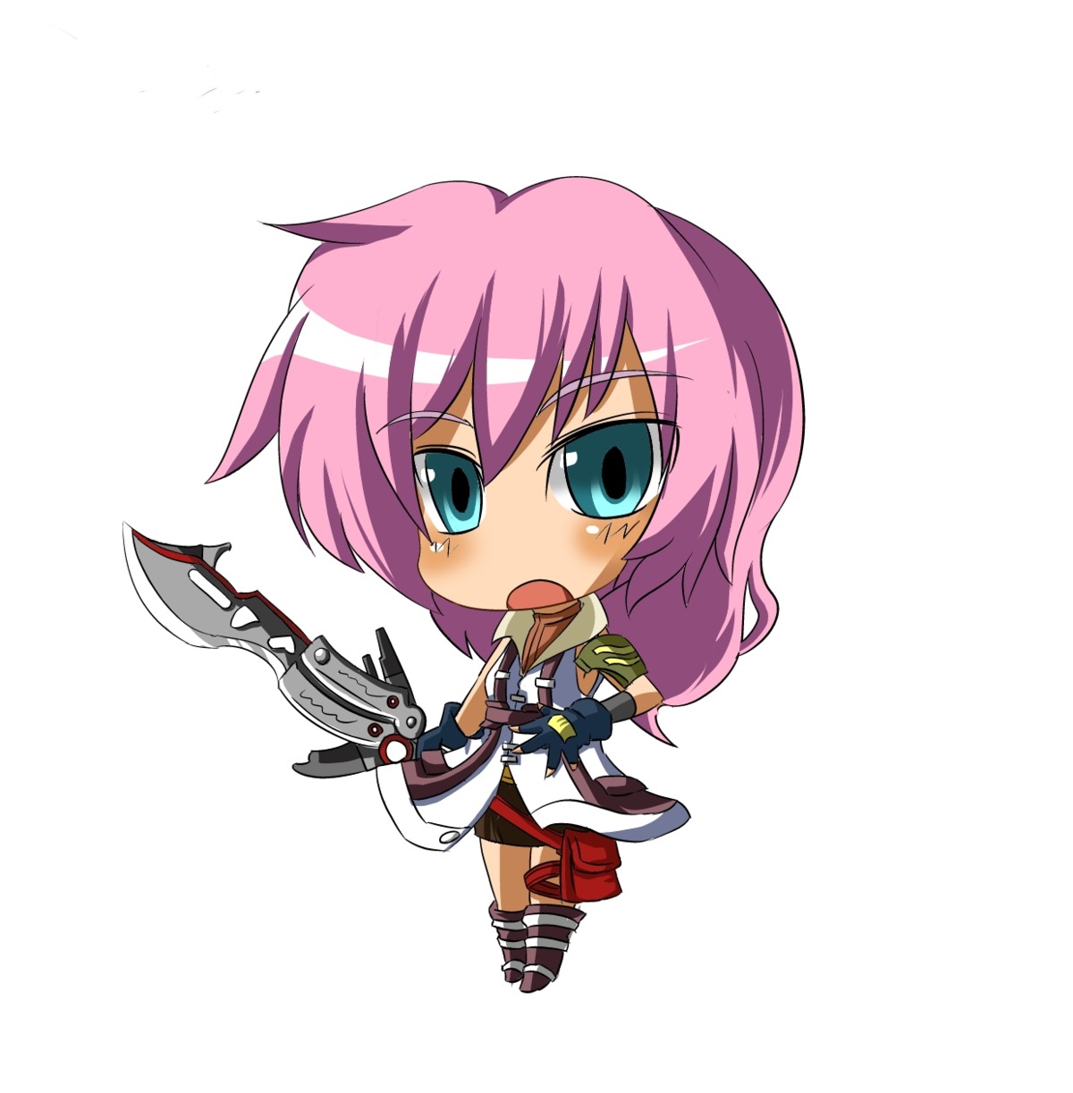 chibi final_fantasy final_fantasy_xiii lightning tagme