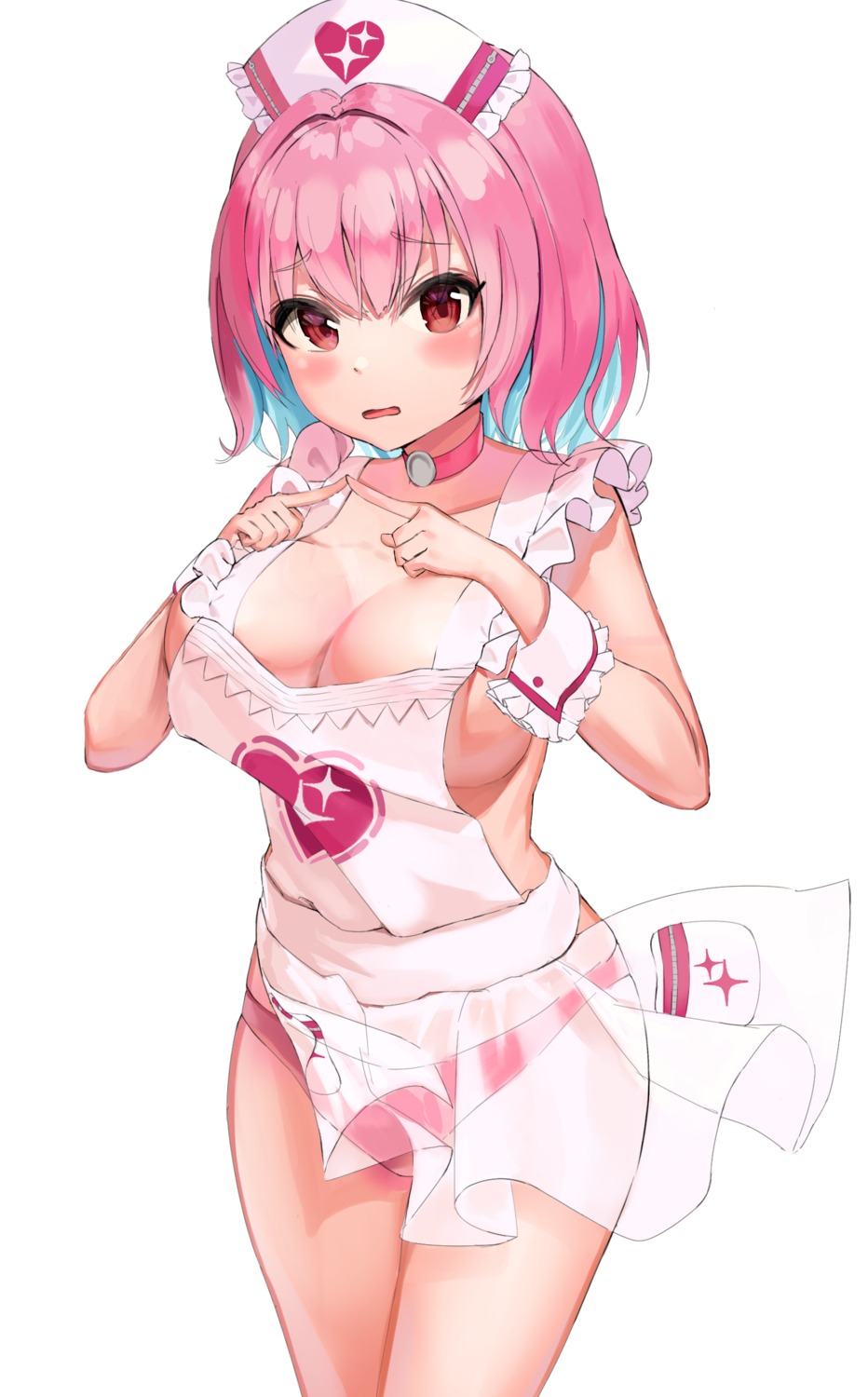 kian naked_apron pantsu see_through the_idolm@ster the_idolm@ster_cinderella_girls yumemi_riamu