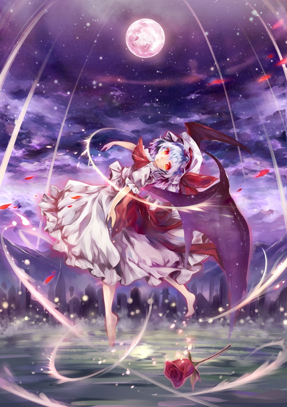 remilia_scarlet torino_akua touhou wings