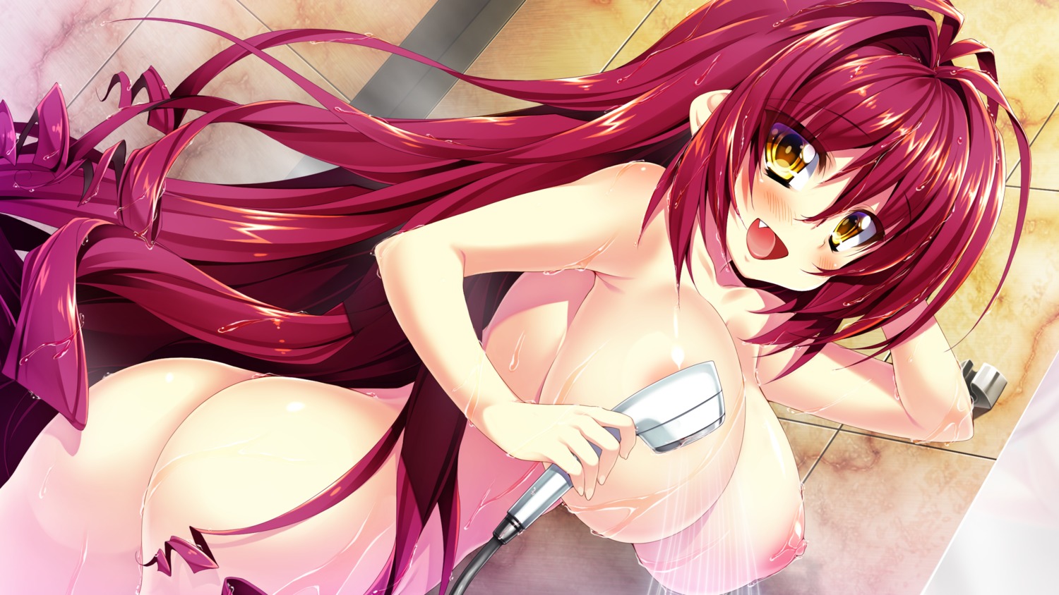 areola ass azarashi_soft bathing game_cg kamitsurugi_ouka naked nipples royal_garden wet