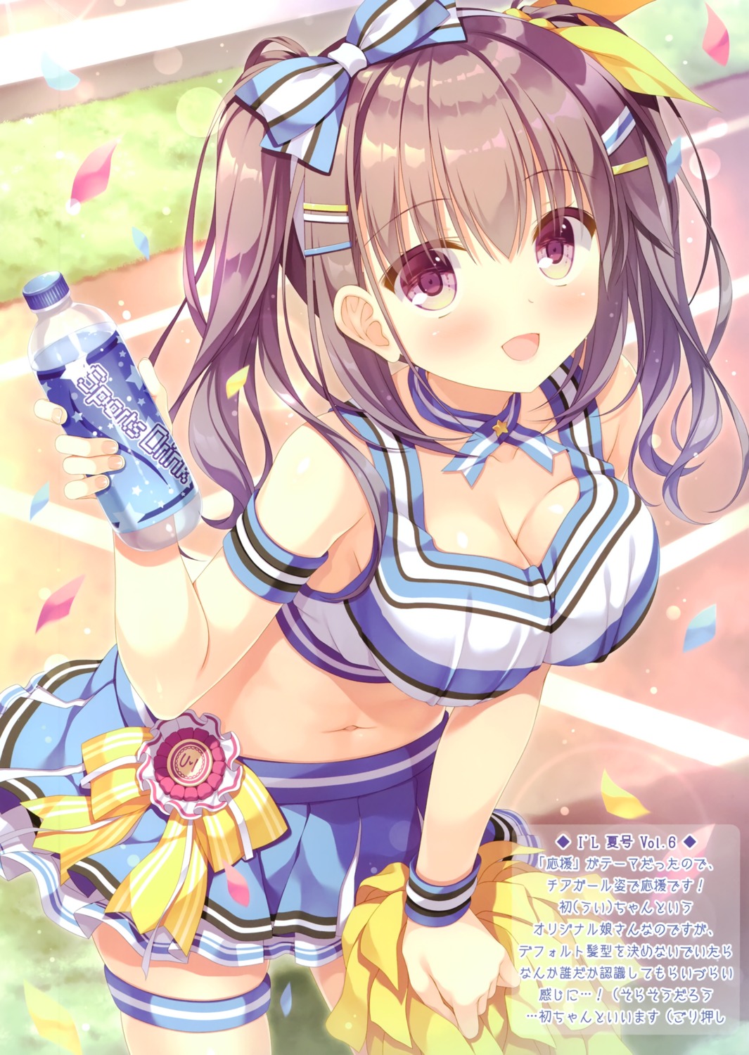 allegro_mistic cheerleader cleavage garter takano_yuki ui_(takano_yuki)