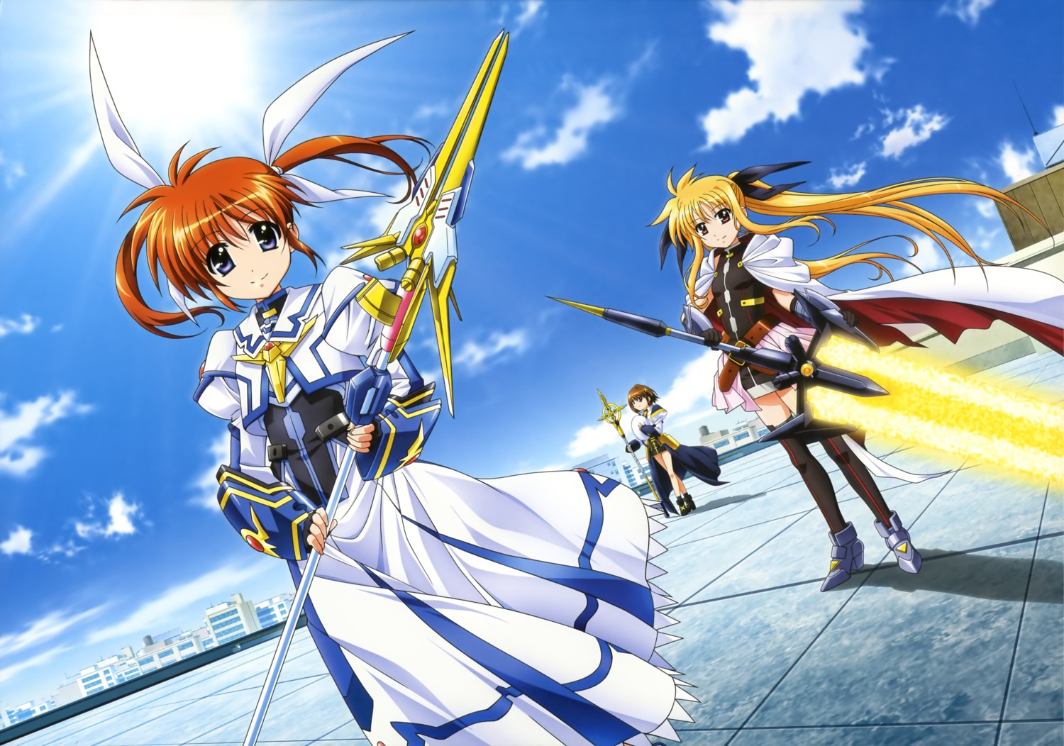 fate_testarossa mahou_shoujo_lyrical_nanoha mahou_shoujo_lyrical_nanoha_a's mahou_shoujo_lyrical_nanoha_the_movie_2nd_a's takamachi_nanoha yagami_hayate