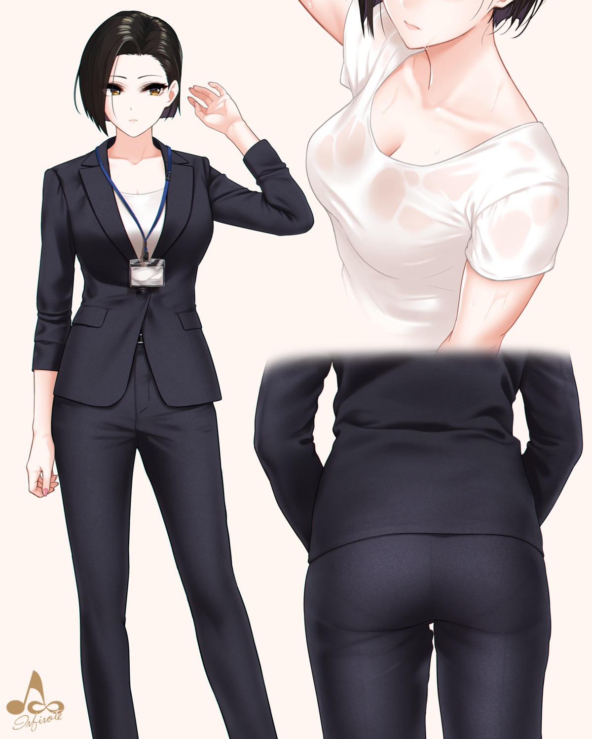 ass business_suit infinote no_bra see_through wet_clothes yashiki_yuuko