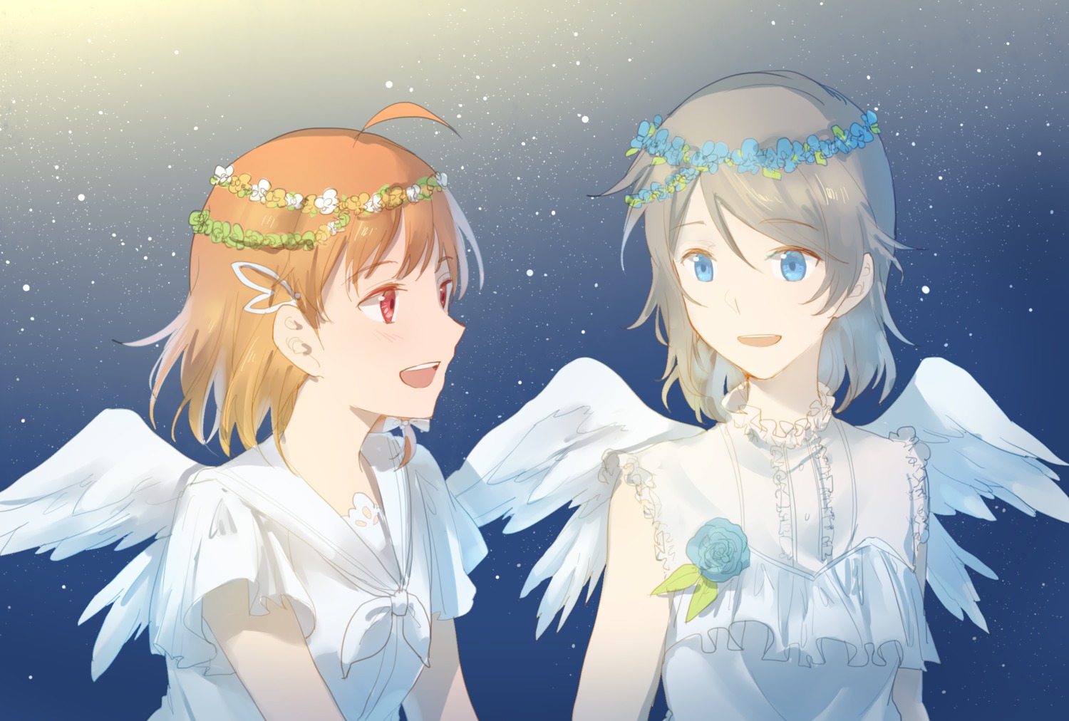 love_live!_sunshine!! takami_chika walluku watanabe_you wings