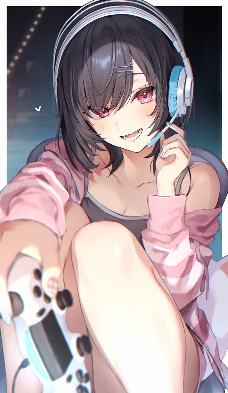 akira_(naka_mura) headphones naka_mura pajama